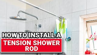 How To Install A Tension Shower Rod  Ace Hardware [upl. by Bonina]