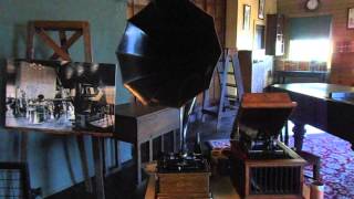 Thomas Edison National Historical Park Fireside Phonograph Demonstration [upl. by Ailima521]