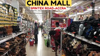 New CHINA MALL Off The Spintex Road In Accra Ghana [upl. by Ekrub]