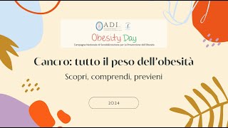 Obesity Day  Campagna Nazionale di Sensibilizzazione per la Prevenzione dellObesità [upl. by Novat]