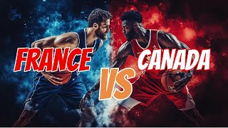 France Vs Canada basketball  Paris Olympics August 6 2024 [upl. by Alyled]