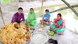 chicken biriyani recipe by popi kitchenএকদম দোকানের মতো চিকেন বিরিয়ানি বানালাম সাথে বোঁদে রায়তা [upl. by Richers]