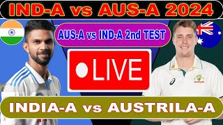 🔴 Live  INDA vs AUSA 2nd TEST Live  IndiaA vs AustraliaA 2nd Test Live Score amp Commentary [upl. by Etireuqram]