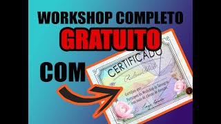 Workshop Tattoo Gratuito  Sketch com aquarela com certificado [upl. by Entruoc]