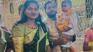 vivaansh akshara abhyasam at BASARA temple on Vasantha Panchami 2024 [upl. by Christin]