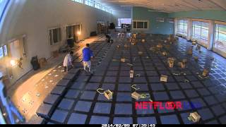 Netfloor USA Cable Management Access Floor Installation [upl. by Ahsiliw]