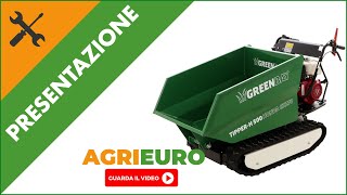 Motocarriola cingolata dumper GreenBay TIPPERH 500 presentazione [upl. by Selmore]