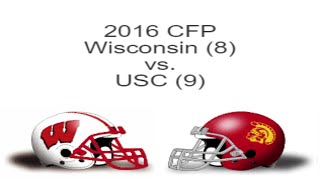 Game 1  2016 College Football 12Team Playoff Simulation NCAA 14  Wisconsin vs USC [upl. by Enelyt]