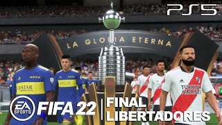 FIFA 22  FINAL da LIBERTADORES da AMÉRICA CONMEBOL  Boca Juniors x River Plate PS5 [upl. by Nevart713]