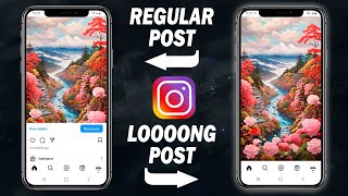 How to Post Long Photos on Instagram  Full Guide [upl. by Einnal974]