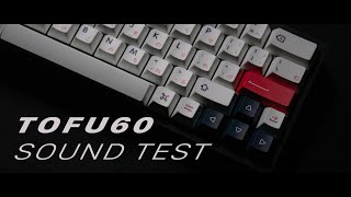 a plateless tofu60 sound test [upl. by Dulcine]