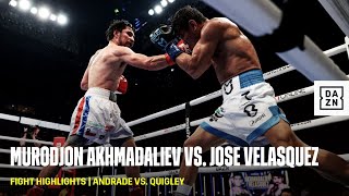 FIGHT HIGHLIGHTS  Murodjon Akhmadaliev vs Jose Velasquez [upl. by Norha]