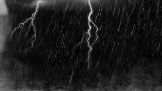 Relaxing Heavy Rain amp Strong Thunder Sounds At Night ⛈️Beat Insomnia to Sleep Fast BLACK SCREEN [upl. by Othilia]