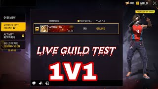 🔴ROAD TO 10K 😎 1V1 GUILD TEST  TEAM CODE GIVEAWAY  freefirelive gyangaming nonstopgaming [upl. by Hoang]