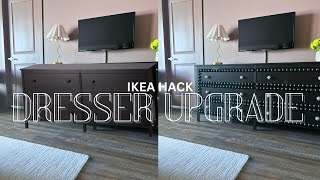 DIY CUSTOM DRESSER  IKEA HACK  The KOPPANG DRESSER gets a boujee upgrade [upl. by Aritak]