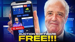 Mock IPL Like Auction Software FREE 2025 [upl. by Athene986]