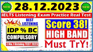 IELTS LISTENING PRACTICE TEST 2023 WITH ANSWERS  28122023 [upl. by Linkoski]