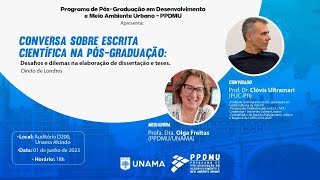 ESCRITA CIENTÍFICA NA PÓSGRADUAÇÃO PPDMU UNAMA [upl. by Ariaes55]