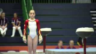 EYOF2013 GYMNASTICS G SILVIA ZARZU ROU VAULT [upl. by Dahraf]