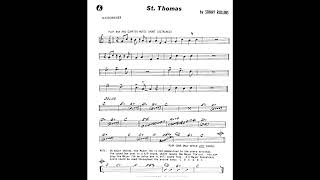 St Thomas  Sonny Rollins  Playalong  Backing Track [upl. by Thetis]