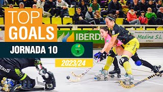 🏒 🥅 GOLS OK LLIGA IBERDROLA 202324  JORNADA 🔟 [upl. by Platto201]