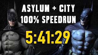 WR Batman Arkham AsylumCity Speedrun 100 in 54129 IGT [upl. by Marjie832]