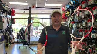 COMPARING BABOLAT PURE STRIKE 98 GEN 3 TO PURE STRIKE 100 GEN 3 [upl. by Jerrilyn748]