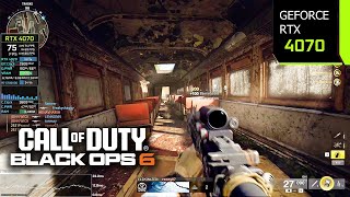 Call of Duty Black Ops 6 RTX 4070  Ryzen 7 5700X3D  Competitive  Ultra 1440p 4K [upl. by Atiekal108]