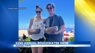 Winners of the 52nd annual Waikiki Rough Water Swim race [upl. by Accber608]