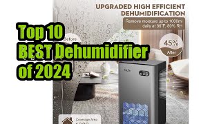 Top 10 BEST Dehumidifier of 2024 [upl. by Raddy]