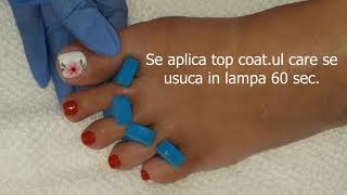 Pedichiura Cu Oja Semipermanenta 2020Pedicure With Semipermanent Nail Polish 2020 [upl. by Elmer]