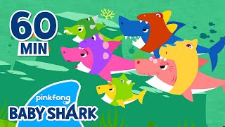 1 HOUR Baby Shark Doo Doo Doo ver Dinosaur  Compilation  Baby Shark Official [upl. by Nywra]