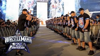 An army of John Cenas make their WrestleMania entrance WrestleMania 25 [upl. by Anigger]