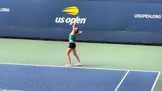 Aryna Sabalenka Serving Practice 2024 US Open [upl. by Novek]