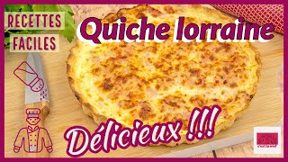 La recette de la fameuse quiche lorraine Un vrai délice [upl. by Ailimat]