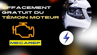 VOYANT MOTEUR ALLUMER TABLEAU DE BORD EFFACEMENT GRATUIT [upl. by Lletnwahs969]