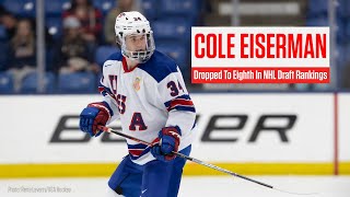 Cole Eiserman Dropped To Eigth In Latest NHL Draft Rankings [upl. by Mot994]