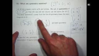 Symmetric matrices  eigenvalues amp eigenvectors [upl. by Koblick]