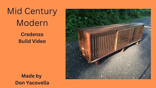 Mid Century Modern Credenza Build Video Inspired by George Nakashima Design [upl. by Wesa]