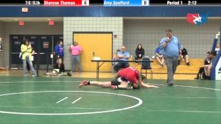 75 KG RR  Sherese Thomas OKCU Gator vs Amy Spafford Lindenwood [upl. by Ransome]