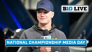 CFP National Championship Media Day Michigan amp Washington Preview Title Game  B1G Live [upl. by Maillil]