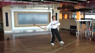 7 Tai Zhang Dao TZD  Sui Huangs Easy Taiji Cane Kata [upl. by Lorry]