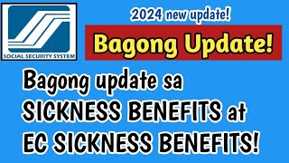 Bagong Update SSS SICKNESS BENEFITS vs EC SICKNESS BENEFITS [upl. by Jessen]