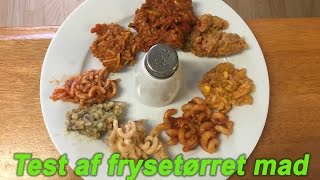 Test af frysetørret mad [upl. by Fleischer]