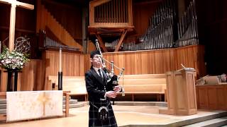 Amazing Grace by Jeff Campbell Bagpipes and Stewart Scharch Organist [upl. by Stranger717]