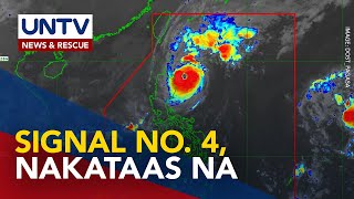 Signal No 4 nakataas sa mainland Cagayan Babuyan Island at Northern Apayao dahil sa bagyong Marce [upl. by Narf]