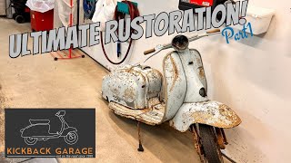 The Ultimate lambretta Rustoration project lambretta kickbackgarage [upl. by Aihceyt]