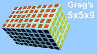 Gregs 5x5x9 Cuboid Puzzle special feature [upl. by Citron947]