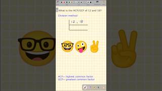 HCF by division method 🔥 maths mathshorts number [upl. by Clute]