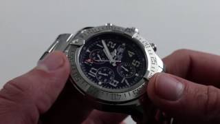 Breitling Super Avenger II Chrono A13371 Luxury Watch Review [upl. by Ayikaz]